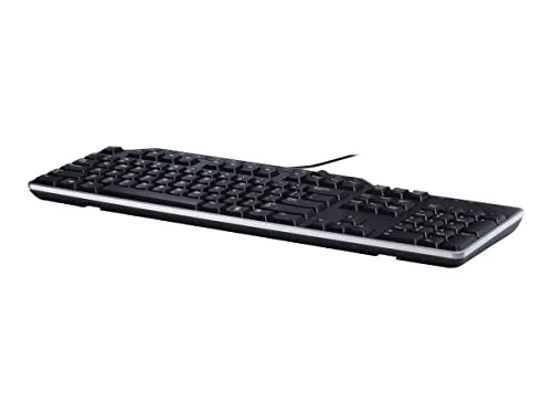 Dell KB-522 Wired Business Multimedia Tastatur - Tastaturen mit französischer AZERTY-Anordnung, kabelgebunden und ideal für professionelle Anwendungen.