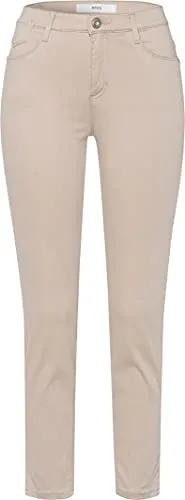 BRAX, Style Skinny Jeans S 7/8, Damen Jeans Hose Gabardinestretch Sand D 36 W 28 L 32
