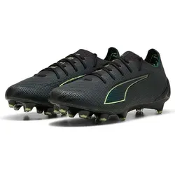 Puma Ultra 6 Ultimate FG Fußballschuhe Schwarz EU 46 - Fußballschuhe mit innovativem Mesh-Obermaterial und PWRTAPE-Stützrahmen für optimale Stabilität und blitzschnelle Beschleunigung auf festem Boden.