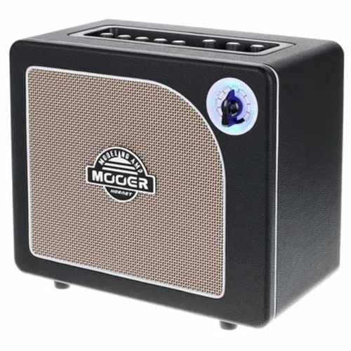 Mooer Hornet Modeling/BT Combo BLK - Modeling Gitarren Combo mit Bluetooth-Funktion, 15 Watt RMS, 9 digitale Verstärker-Rekreationen und 3 Effekte für vielseitigen Sound, ideal für Musiker und Studios.