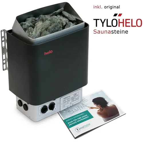 Sauna Ofen HELO CUP 90 STJ hängend 9kW 400V Tylö Steine Thermostat Timer