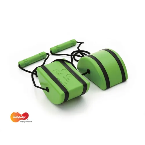 Weplay Motorikschleife Laufsteine – Balance Flußsteine und Laufdollis - Motorikschleifen für Kinder ab 3 Jahren, ideal zum Trainieren von Balance und Gleichgewicht mit zwei Anwendungsarten: als Balancierstein oder Laufstelze.