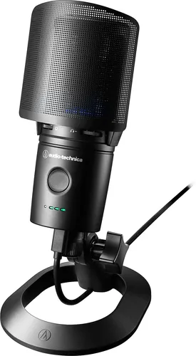 Audio-Technica AT2020USB-XP Mikrofon - Professionelles USB-Mikrofon mit Geräuschunterdrückung und automatischer Verstärkungsregelung für klare Sprachaufnahmen, ideal für Podcasts und Streaming.