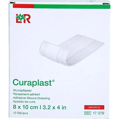 CURAPLAST Wundschnellverb.sensitiv 8x10 cm 1 m 10 St