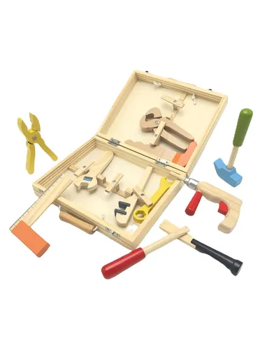 Playwood Wooden Tool Box - 12-piece
