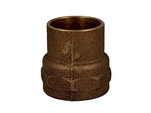 Rotguss-Lötfitting Übergangsmuffe 12 mm x 1/2 Zoll IG - Typ 4270G, DVGW