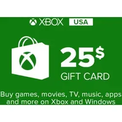 Xbox Gift Card 25$