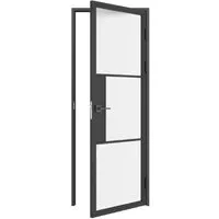 inova Loft Glastür 830 x 2115 mm in schwarz von Inova