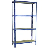 PROREGAL Schwerlastregal Mid Muli 150x110x30 cm - Regal mit 4 Fachböden, belastbar bis 200 kg pro Ebene, ideal für Werkstatt und Lager. Robust, einfach montierbar und mit verstellbaren Fachböden für flexible Nutzung.