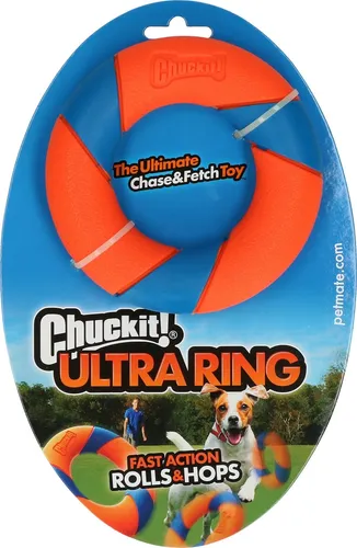 Schmeiß es! Ultraring Hundespielzeug aus Gummi - Interaktives Jagd- und Apportierspielzeug, fördert Bewegung und aktiviert den natürlichen Jagdinstinkt