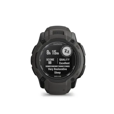 GARMIN Instinct 2X Solar Smartwatch - 50 mm, Graphit, robuste Multisport-Smartwatch mit unendlicher Akkulaufzeit und integrierter LED-Taschenlampe