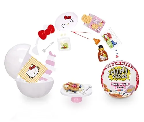 MGA's Miniverse Make It Mini Food Sanrio Hello Kitty - Sammlerstücke, Geheimnisvolle Blindverpackung, Basteln mit Harz, Lebensmittel-Nachbildungen, Neuheit, für Sammler & Kinder ab 8, Nicht ESSBAR
