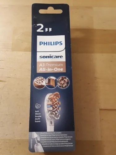 PHILIPS Aufsteckbürsten HX9092/10 All-in-One - 2 Stück, entfernt bis zu 20x mehr Plaque und sorgt für gesunde Zähne durch RFID-Technologie