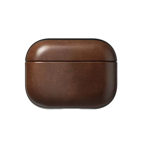 Nomad Modern Leather Case für Airpods Pro3 - Rustikales Braun - Stylisches Lederetui für Airpods Pro3 in rustikalem Braun, schützt vor Kratzern und Stößen, ideal für den täglichen Gebrauch.