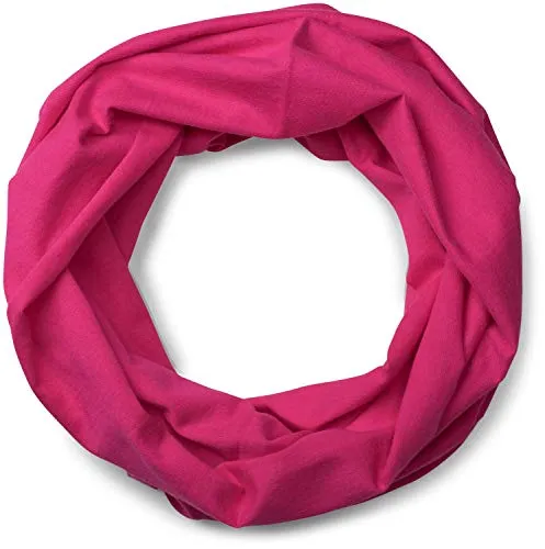 styleBREAKER Jersey Multifunktionstuch, Schlauchtuch, Stirnband, Haarband, Kopftuch, Loop Schlauchschal, Unisex 01012037, Farbe:Pink