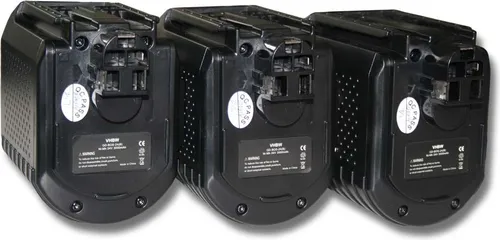 vhbw 3x Akku Ersatz für Würth 0702300924, 702 300 824, APBO/SL 24V, WA 24V für Werkzeug (3000 mAh, NiMH, 24 V)