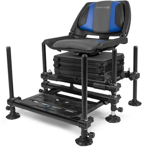 Preston Seatbox Inception 360 - Sitzkiepe für Angler - Robuste Sitzbox für Friedfischangeln, ideal für Barbe, Karpfen und mehr. Mit 70 cm Breite und 14,5 kg ein stabiler Begleiter für dein Süßwasserangeln.