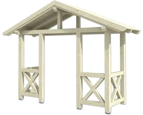 SKAN HOLZ Vordach Stralsund 5 natur 360x139 cm