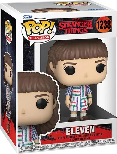 Funko Pop! Stranger Things - Eleven 1238, 9 cm Vinyl Figur in Fensterbox, detailreich und ideal für Sammler