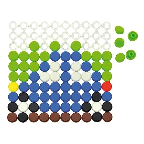 Eduplay 120236 - Knopfplatten, 1010-er Set - Baby- & Kleinkindspielzeug, kreatives Spielset mit 1010 Knopfplatten für fantasievolles Gestalten und Lernen, nicht geeignet für Kinder unter 36 Monaten.