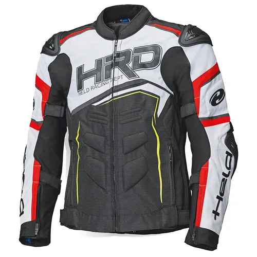 Held Safer SRX Motorrad Textiljacke, Schwarz/Rot/Weiß, L von Held