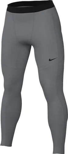 Nike FB7952-084 Pro Leggings Herren Smoke Grey/Black Größe S - Sportleggings für Herren mit Dri-FIT-Technologie für optimalen Feuchtigkeitstransport und bequemen Tragekomfort beim Training.