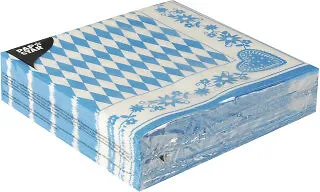 Servietten 50 Stück, 3-lagig 1/4-Falz 40x40cm 