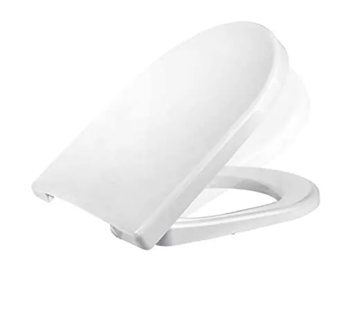 WC-Sitz Villeroy & Boch Omnia Architectura, SoftClose, weiß - Hochwertiger WC-Sitz aus Duroplast mit antibakterieller Beschichtung, passend für Villeroy & Boch Omnia Architectura. Einfach zu montieren und ideal für hygienische Badezimmerpflege dank des SoftClose-Systems.