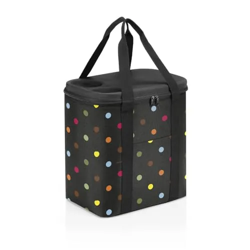 reisenthel Kühltasche coolerbag XL dots - Extragroße Kühltasche mit hoher Kühlleistung, ideal für Einkauf, Picknick und Strand. Der feste EVA-Deckel dient auch als Picknicktisch.