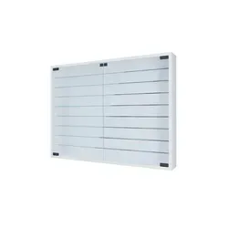 VCM Glasvitrine Mandosa XXL, hängend - 8 Fachböden, 80 x 60 x 10cm, weiß - Hängevitrine aus gehärtetem ESG-Sicherheitsglas mit 8 Fachböden, ideal zum stilvollen Präsentieren und Schützen Ihrer Schmuckstücke vor Staub.