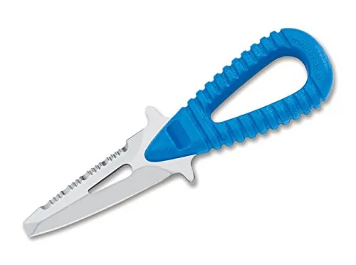 MAC Erwachsene MICROSUB PT Blue Handle Tauchermesser, Blau, One Size