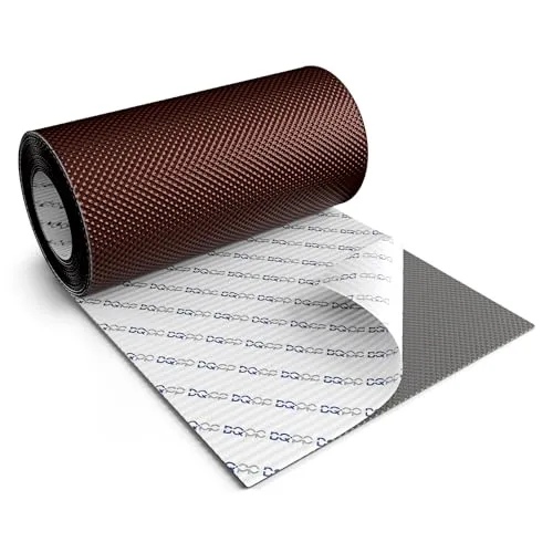 DQ-PP WANDANSCHLUSSBAND 5m - Hochwertiges Aluminium und Butyl - Isolierband für Dichtungen rund um Schornsteine und Fenster, selbstklebend, UV-resistent und wetterbeständig mit flexibler 3D-Struktur für einfache Anpassung.