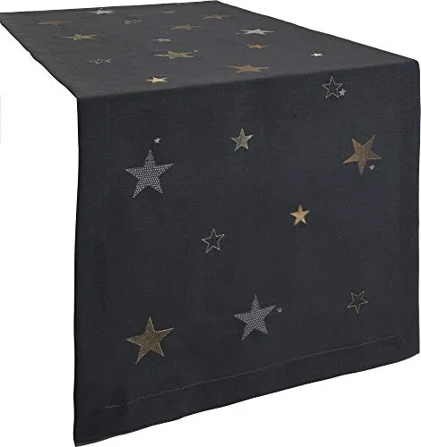 Erwin Müller Tischläufer anthrazit Größe 50x150 cm