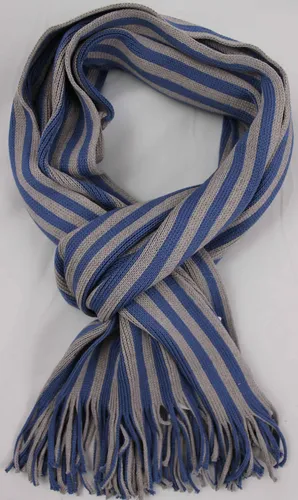 Strickschal Raschelschal mit Fransen Baumwolle Polyester Accessoires gestreift