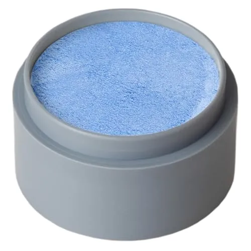 Grimas Water Make-up Pearl, 15ml, blau, glänzende Wasserschminke für Gesicht und Körper, trocknet schnell, starke deckkraft, sehr verträglich