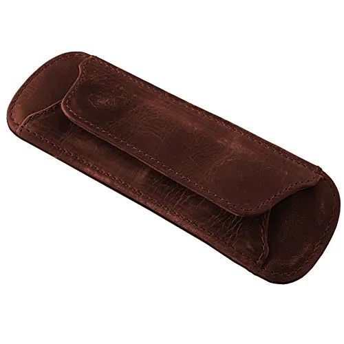 STILORD Schulterpolster Leder Gepolstert Anti-Rutsch Taschengurt Shoulder Pad Trageriemen Schulterriemen Schultergurt abnehmbar aus echtem Vintage Leder Farbe:Bordeaux - braun