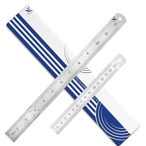 XE Edelstahl Lineal Set