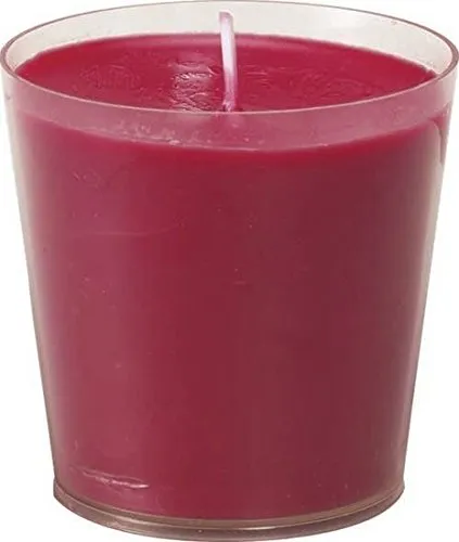 Duni Switch & Shine Nachfüller rot 60x65mm 6er Packung Brenndauer ca. 30h, Refill Kerzen Switch & Shine rot 60x65mm