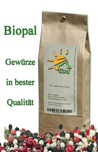 Kg Bunter Pfeffer ganz mit 10% Rosa Pfeffer Spitzenqualität von Biopal® 1