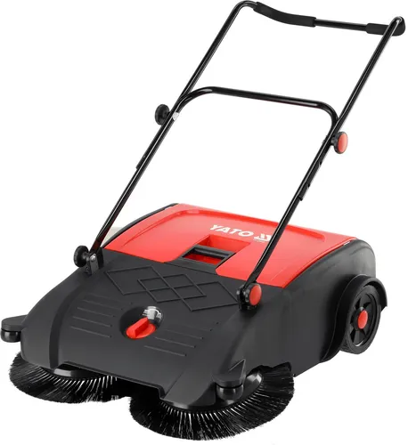 Handkehrmaschine 75 cm mit 50 Litern Fassungsvermögen - Robuste Handkehrmaschine für effizientes Kehren, leicht und handlich mit einem großen Behälter für weniger Nachfüllungen.