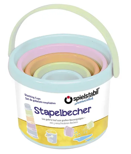 Produktbild Spielstabil Stapelbecher-Set pastell 5-teilig