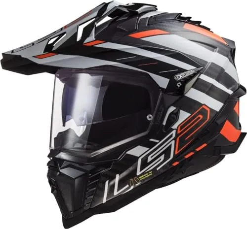 LS2 MX701 Explorer Carbon Edge in orange von LS2