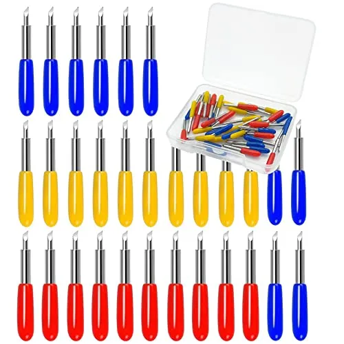 Gebildete Ersatzklingen für Cricut Explore Air, Maker und Expression Vinyl-Schneidemaschinen (30 Stück, mehrfarbig)