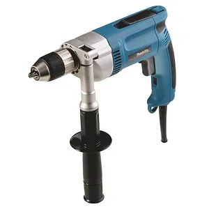 Makita Metallbohrmaschine DP4011J - Bohrmaschine für Metall, 2-Gang-Getriebe mit 750 W Leistung und Schnellspannfutter für präzise Bohrerwechsel. Ideal für professionelle Anwendungen.