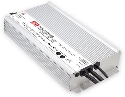 MEAN WELL HLG-600H-42A, AC-DC LED-Installationsnetzteil, Metallgehäuse, IP65 600W 42V 14,3A CV+CC