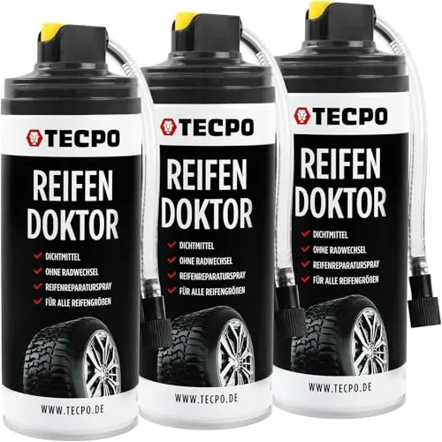 TECPO 3X Reifen Doktor Dichtmittel, 400 ml