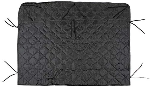 MFH Poncho Liner Steppdecke Schwarz - Bettdecken mit 16 Befestigungsbändern und praktischem Transportbeutel, ideal für unterwegs und Outdoor-Aktivitäten.