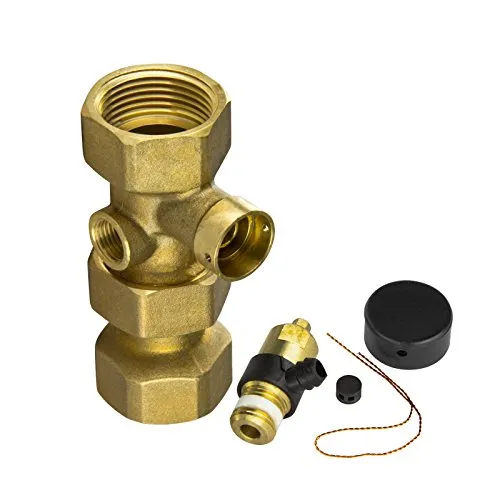 Stabilo-Sanitaer Kappenventil 3/4 Zoll Anschluss Ausdehnungsgefäß Ausdehngefäß Messing Heizung Ventil