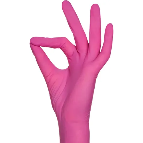AMPri Nitrilhandschuhe - Magenta Pink, 100 Stück Box, Größe XS, puderfrei, reißfest und hautfreundlich für optimalen Schutz in Werkstatt und Gastronomie