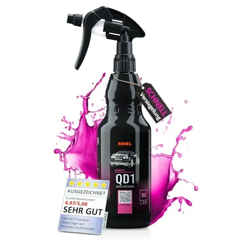ADBL QD1 500 ml Auto Synthetik-Reiniger Reiniger Reinigungsmittel QD 1 (500ml) Premium Quick Detailer - Sprühversiegelung mit Abperleffekt - Glanz und Glätte